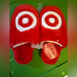 Target Wondershop Red Fuzzy Slippers